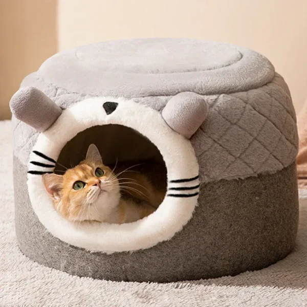 Cozy Enclosed Cat Cave Bed